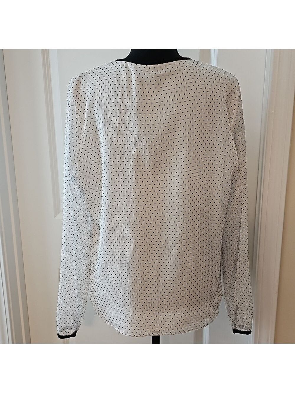 WHBM Polka Dot Blouse - Picture 3 of 9